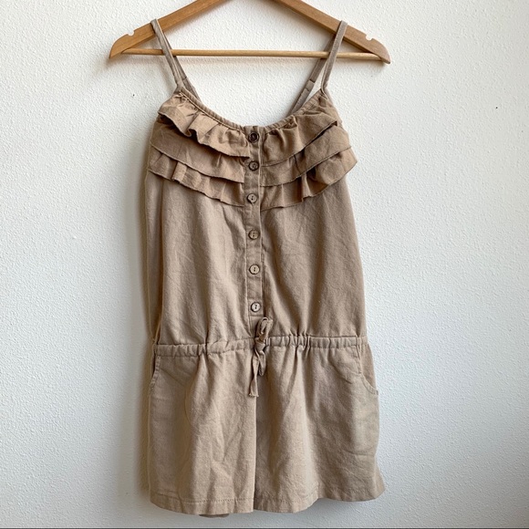 Pants - 😍 4/$20 Cotton Ruffle Top Button Up Romper